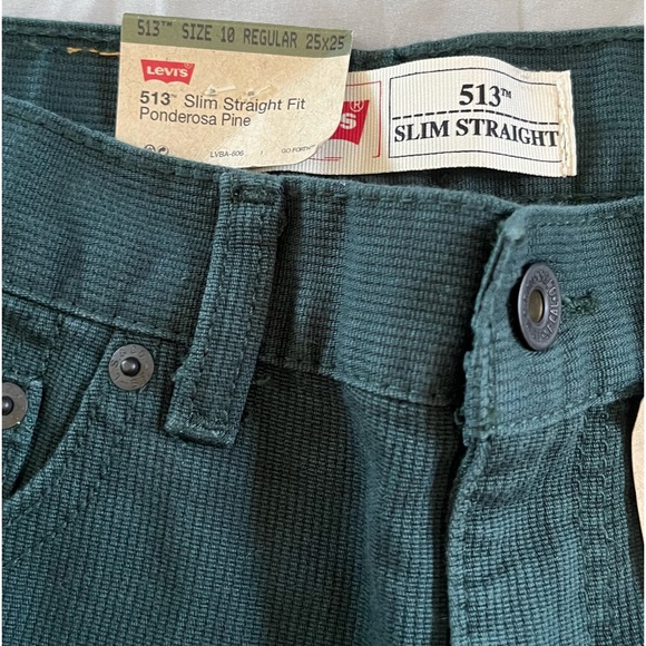 Levi’s 513 Slim Straight Corduroy Pants - Picture 3 of 5